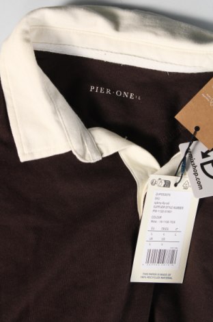 Bluză de bărbați Pier One, Mărime L, Culoare Maro, Preț 47,27 Lei