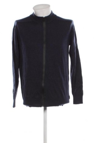 Jachetă tricotată de bărbați Fynch-Hatton, Mărime L, Culoare Albastru, Preț 183,56 Lei