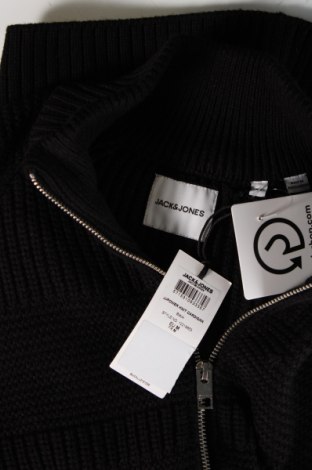 Jachetă tricotată de bărbați Jack & Jones, Mărime M, Culoare Negru, Preț 101,32 Lei