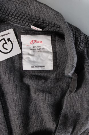 Jachetă tricotată de bărbați S.Oliver, Mărime L, Culoare Gri, Preț 74,21 Lei