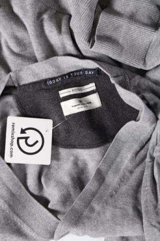 Jachetă tricotată de bărbați Tom Tailor, Mărime M, Culoare Gri, Preț 30,00 Lei