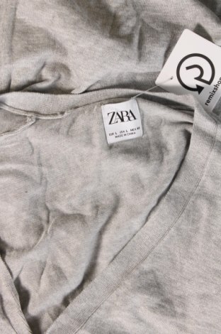 Herren Strickjacke Zara, Größe L, Farbe Grau, Preis 5,79 €