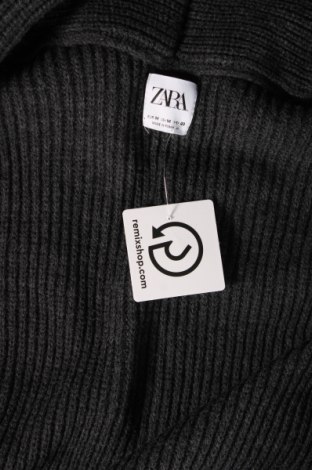 Herren Strickjacke Zara, Größe M, Farbe Grau, Preis 22,27 €
