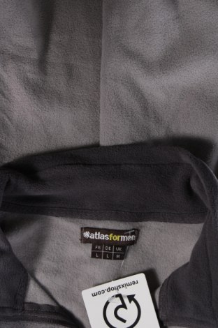 Ανδρική μπλούζα fleece Atlas For Men, Μέγεθος L, Χρώμα Γκρί, Τιμή 14,23 €