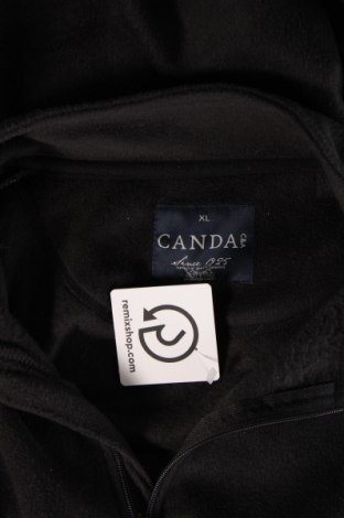 Мъжка поларена блуза Canda, Размер XL, Цвят Черен, Цена 11,27 лв.