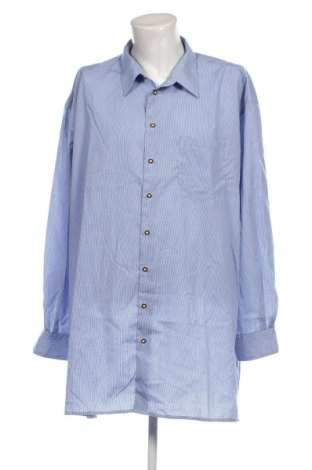 Ανδρικό πουκάμισο, Μέγεθος 5XL, Χρώμα Μπλέ, Τιμή 17,04 €