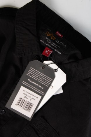Pánska košeľa  Alpha Industries, Veľkosť XL, Farba Čierna, Cena  63,92 €