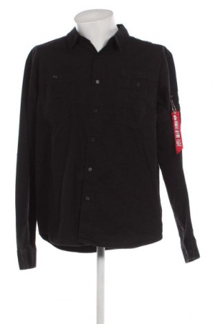 Pánska košeľa  Alpha Industries, Veľkosť XL, Farba Čierna, Cena  63,92 €