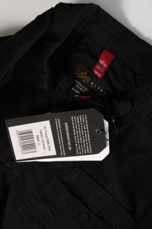Ανδρικό πουκάμισο Alpha Industries, Μέγεθος L, Χρώμα Μαύρο, Τιμή 63,92 €