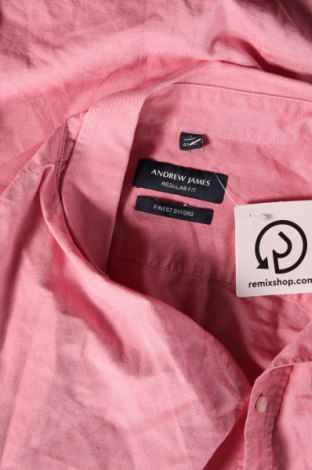 Herrenhemd Andrew James, Größe L, Farbe Rosa, Preis 19,90 €