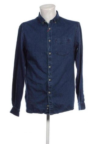 Ανδρικό πουκάμισο Celio, Μέγεθος L, Χρώμα Μπλέ, Τιμή 16,55 €