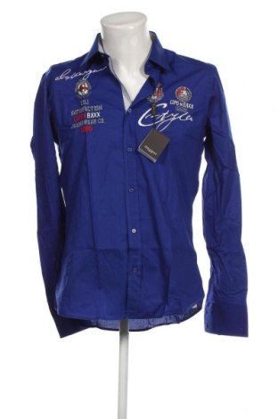 Herrenhemd Cipo & Baxx, Größe M, Farbe Blau, Preis 10,32 €