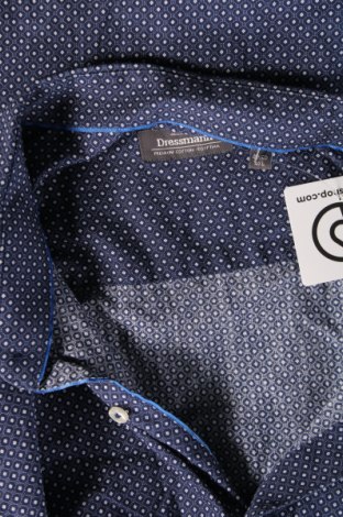 Ανδρικό πουκάμισο Dressmann, Μέγεθος 4XL, Χρώμα Μπλέ, Τιμή 19,98 €