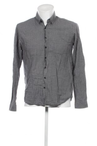 Ανδρικό πουκάμισο Dressmann, Μέγεθος L, Χρώμα Γκρί, Τιμή 6,94 €