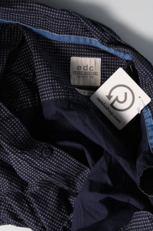 Мъжка риза Edc By Esprit, Размер M, Цвят Син, Цена 19,94 лв.