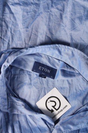 Ανδρικό πουκάμισο Eton, Μέγεθος L, Χρώμα Μπλέ, Τιμή 41,75 €