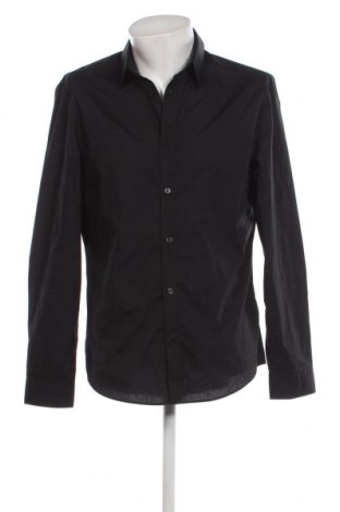 Мъжка риза H&M, Размер L, Цвят Черен, Цена 29,00 лв.