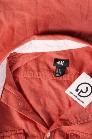 Мъжка риза H&M, Размер M, Цвят Оранжев, Цена 5,80 лв.
