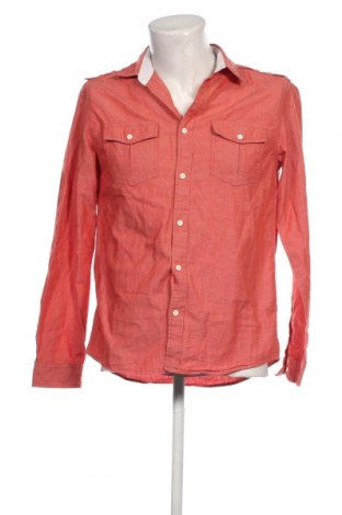 Мъжка риза H&M, Размер M, Цвят Оранжев, Цена 29,00 лв.