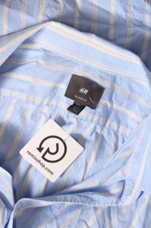 Ανδρικό πουκάμισο H&M, Μέγεθος L, Χρώμα Μπλέ, Τιμή 9,30 €
