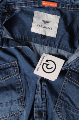 Herrenhemd Hallinger, Größe L, Farbe Blau, Preis € 23,66