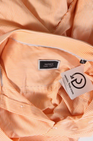 Ανδρικό πουκάμισο Hatico, Μέγεθος XXL, Χρώμα Πορτοκαλί, Τιμή 7,18 €