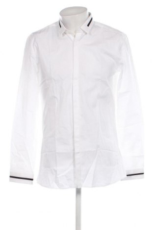 Мъжка риза Hugo Boss, Размер M, Цвят Бял, Цена 216,00 лв.