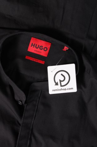 Ανδρικό πουκάμισο Hugo Boss, Μέγεθος M, Χρώμα Μαύρο, Τιμή 34,52 €