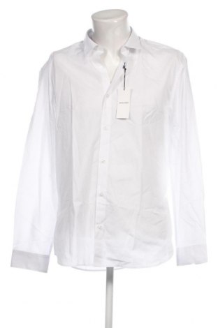 Ανδρικό πουκάμισο Jack & Jones, Μέγεθος XXL, Χρώμα Λευκό, Τιμή 30,96 €