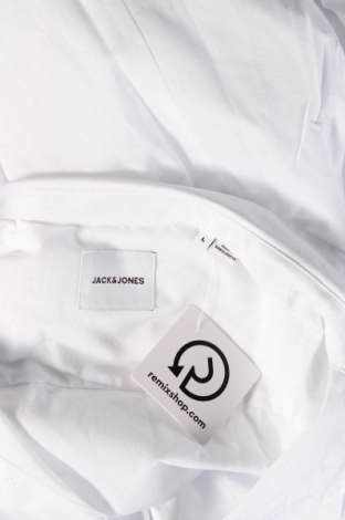 Ανδρικό πουκάμισο Jack & Jones, Μέγεθος L, Χρώμα Λευκό, Τιμή 21,83 €