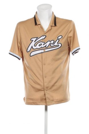 Мъжка риза Karl Kani, Размер M, Цвят Бежов, Цена 48,00 лв.