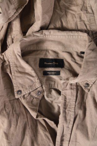 Ανδρικό πουκάμισο Massimo Dutti, Μέγεθος L, Χρώμα  Μπέζ, Τιμή 32,32 €