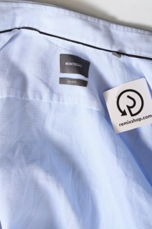 Ανδρικό πουκάμισο Montego, Μέγεθος L, Χρώμα Μπλέ, Τιμή 10,47 €
