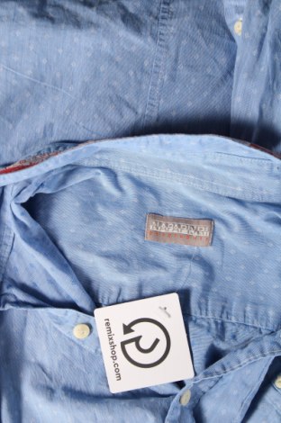 Ανδρικό πουκάμισο Napapijri, Μέγεθος L, Χρώμα Μπλέ, Τιμή 46,39 €