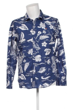Ανδρικό πουκάμισο Napapijri, Μέγεθος L, Χρώμα Μπλέ, Τιμή 23,94 €