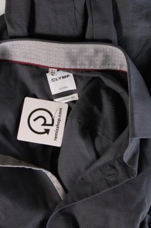 Ανδρικό πουκάμισο Olymp, Μέγεθος L, Χρώμα Γκρί, Τιμή 32,32 €