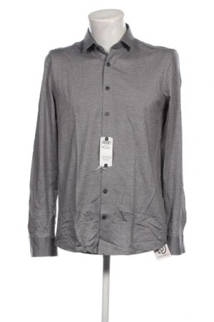 Ανδρικό πουκάμισο Olymp, Μέγεθος L, Χρώμα Γκρί, Τιμή 12,14 €