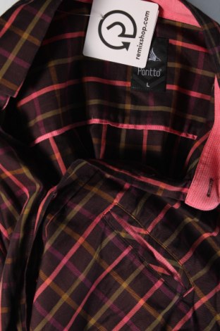 Ανδρικό πουκάμισο Pontto, Μέγεθος L, Χρώμα Πολύχρωμο, Τιμή 4,21 €