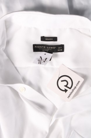 Herrenhemd Pronto Uomo, Größe XL, Farbe Weiß, Preis 53,58 €