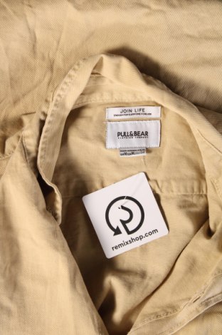 Ανδρικό πουκάμισο Pull&Bear, Μέγεθος M, Χρώμα  Μπέζ, Τιμή 17,94 €