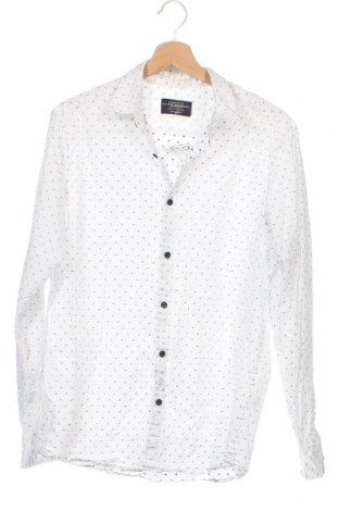Мъжка риза Pull&Bear, Размер M, Цвят Бял, Цена 17,60 лв.