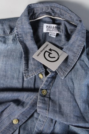 Pánska košeľa  Pull&Bear, Veľkosť M, Farba Modrá, Cena  15,00 €