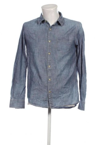 Ανδρικό πουκάμισο Pull&Bear, Μέγεθος M, Χρώμα Μπλέ, Τιμή 8,55 €