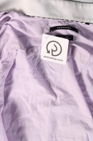 Herrenhemd Reserved, Größe M, Farbe Lila, Preis 7,56 €