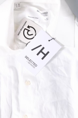 Herrenhemd Selected Homme, Größe M, Farbe Weiß, Preis 26,37 €