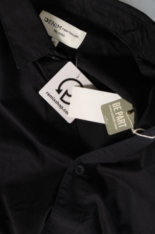 Мъжка риза Tom Tailor, Размер M, Цвят Черен, Цена 42,35 лв.