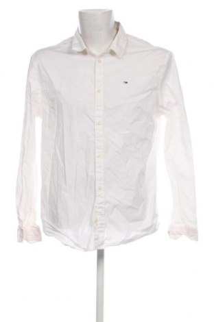 Мъжка риза Tommy Jeans, Размер XXL, Цвят Бял, Цена 117,53 лв.