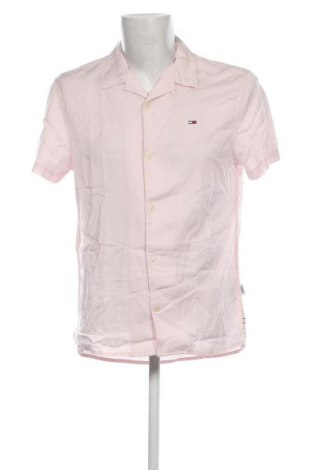 Herrenhemd Tommy Jeans, Größe M, Farbe Rosa, Preis € 41,39