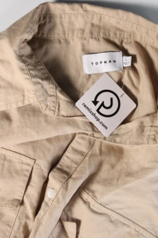 Herrenhemd Topman, Größe L, Farbe Beige, Preis € 10,99