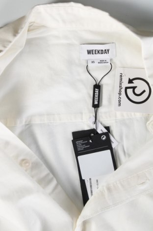 Herrenhemd Weekday, Größe XS, Farbe Weiß, Preis 7,79 €
